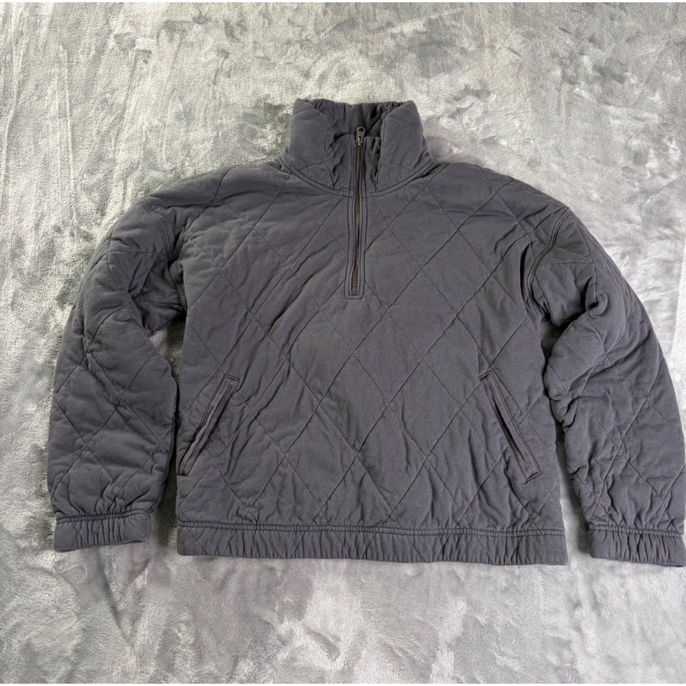 Abercrombie & Fitch Sweatshirt Jacket Soft A&F Collection Womens L Gray